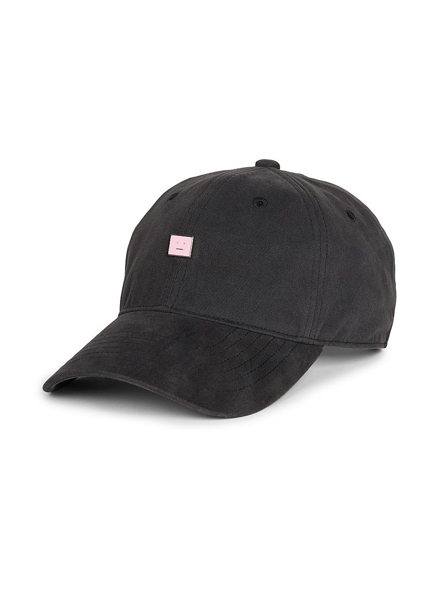 Acne Studios Men's Cunov Face Stud Baseball Cap - Black