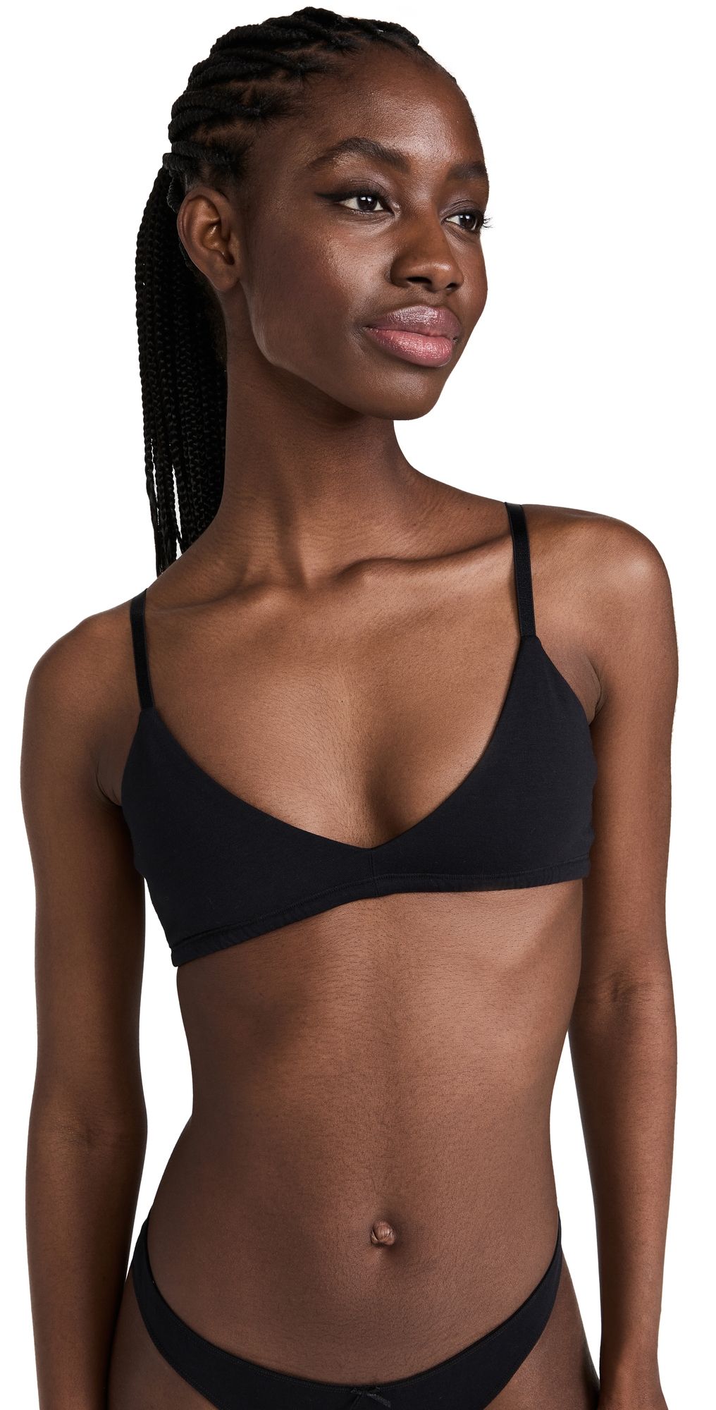 Eberjey Pima Stretch Cotton Bralette Black XS/S