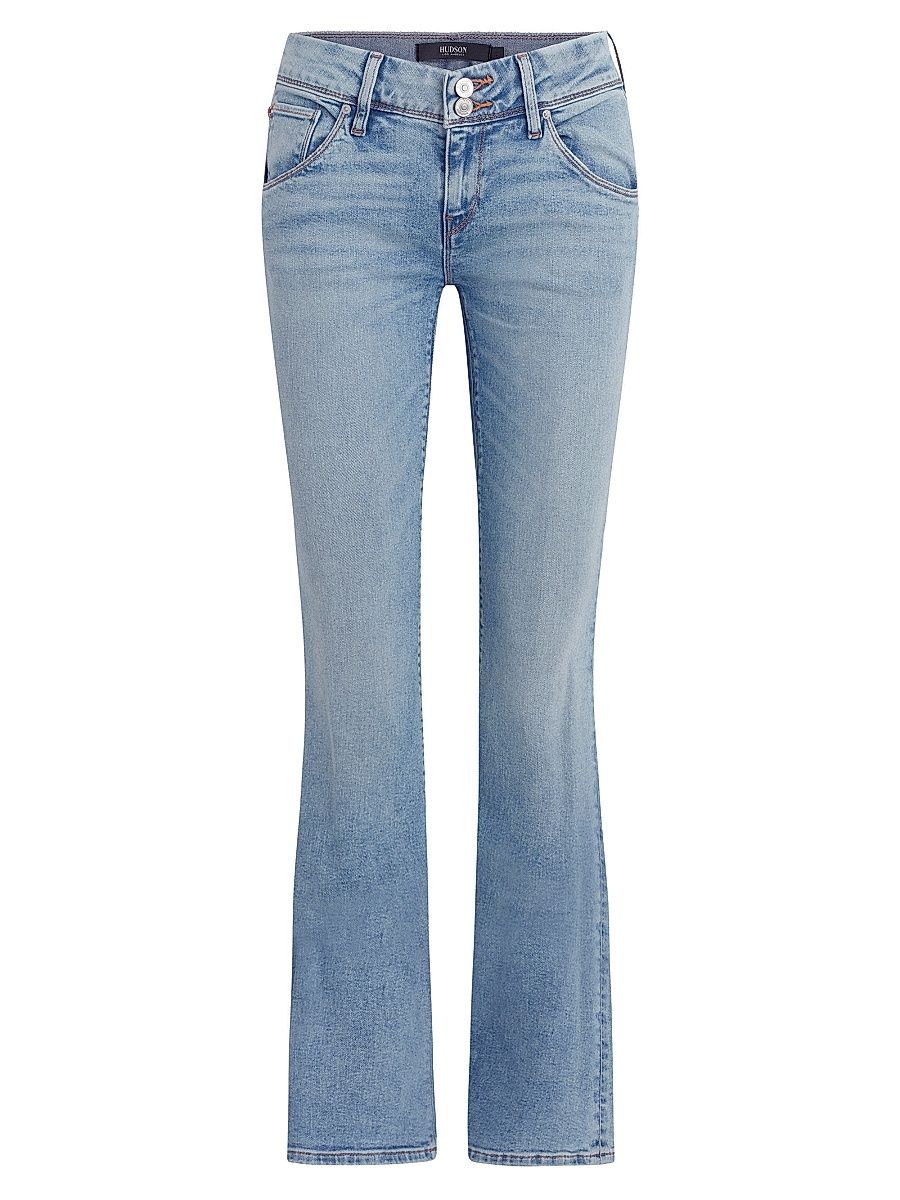 Women's Beth Mid-Rise Baby Boot-Cut Jeans - Motion - Size 34