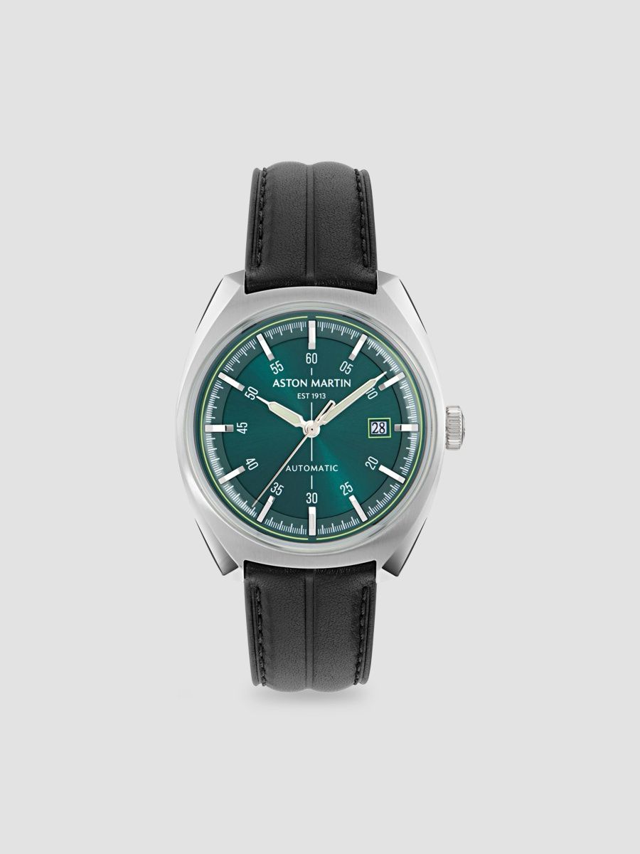 Men TS2 Automatic Stainless Steel & Leather-Strap Watch/41MM - Stainless Steel