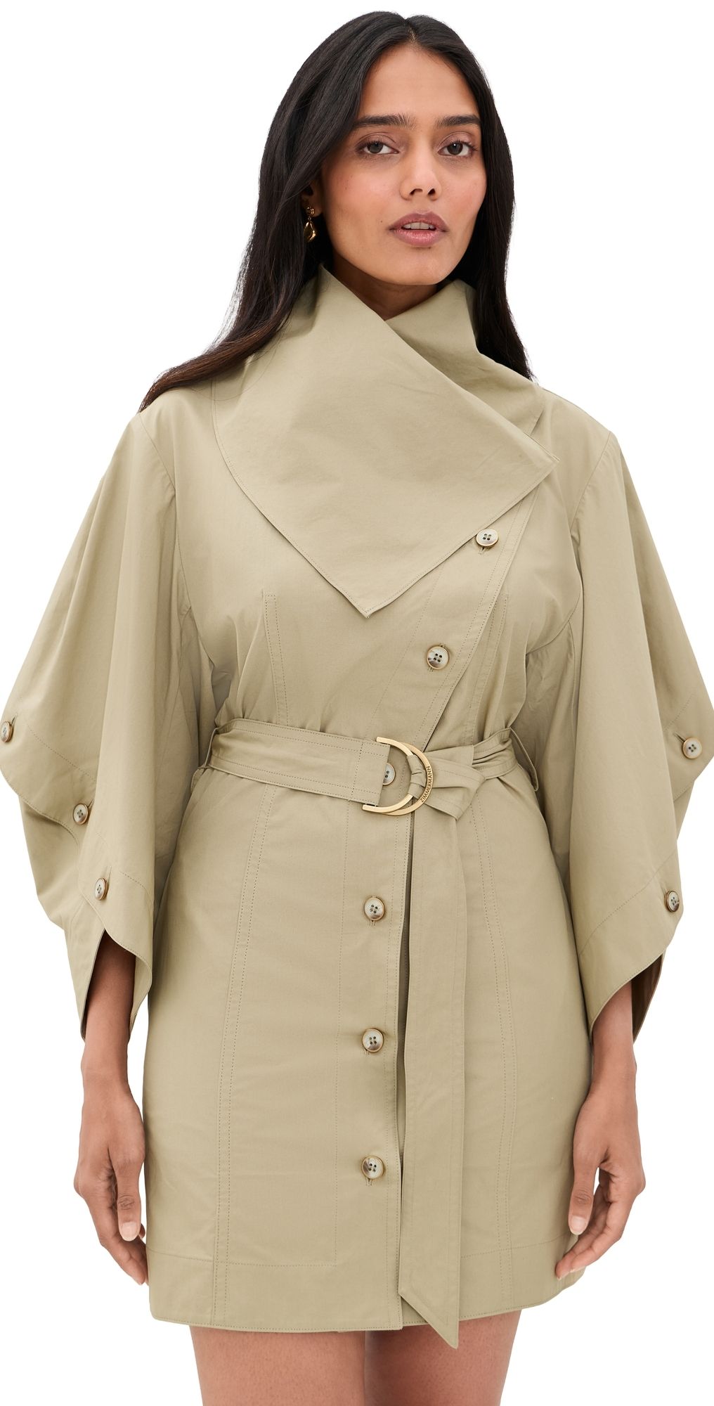 Zimmermann Valiant Utility Mini Dress Olive 4