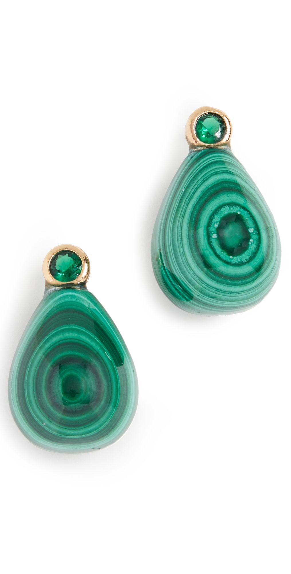 SHASHI Malachite Drop Earrings Malachite One Size