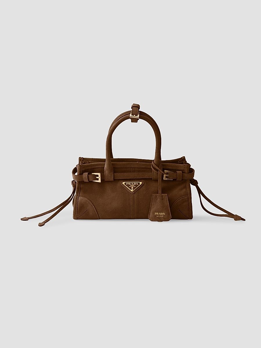 Women's Bonnie Suede Top Handle Bag - Brown