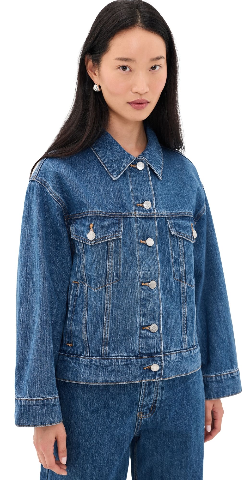 PARKE Oversized Jean Jacket Med Wash S/M