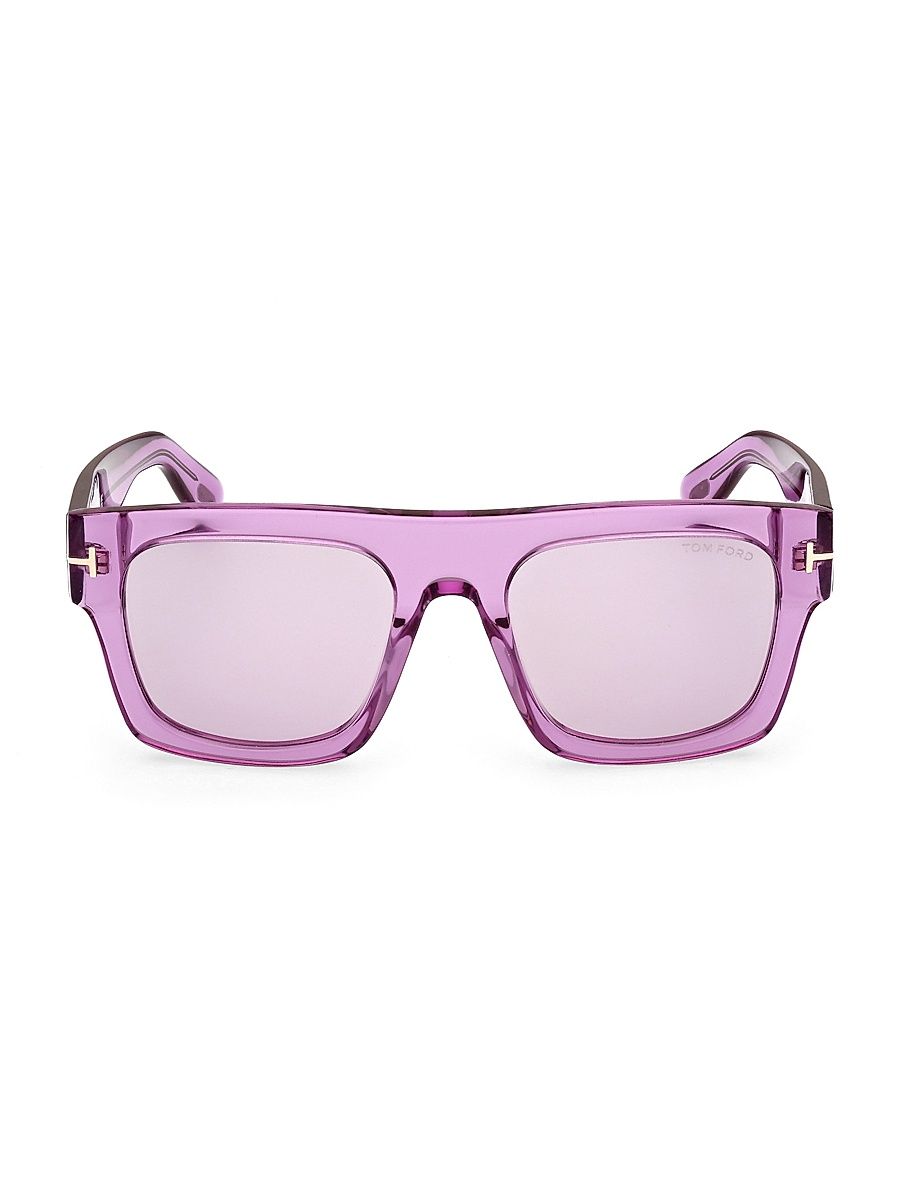 Fausto 53MM Square Sunglasses - Violet