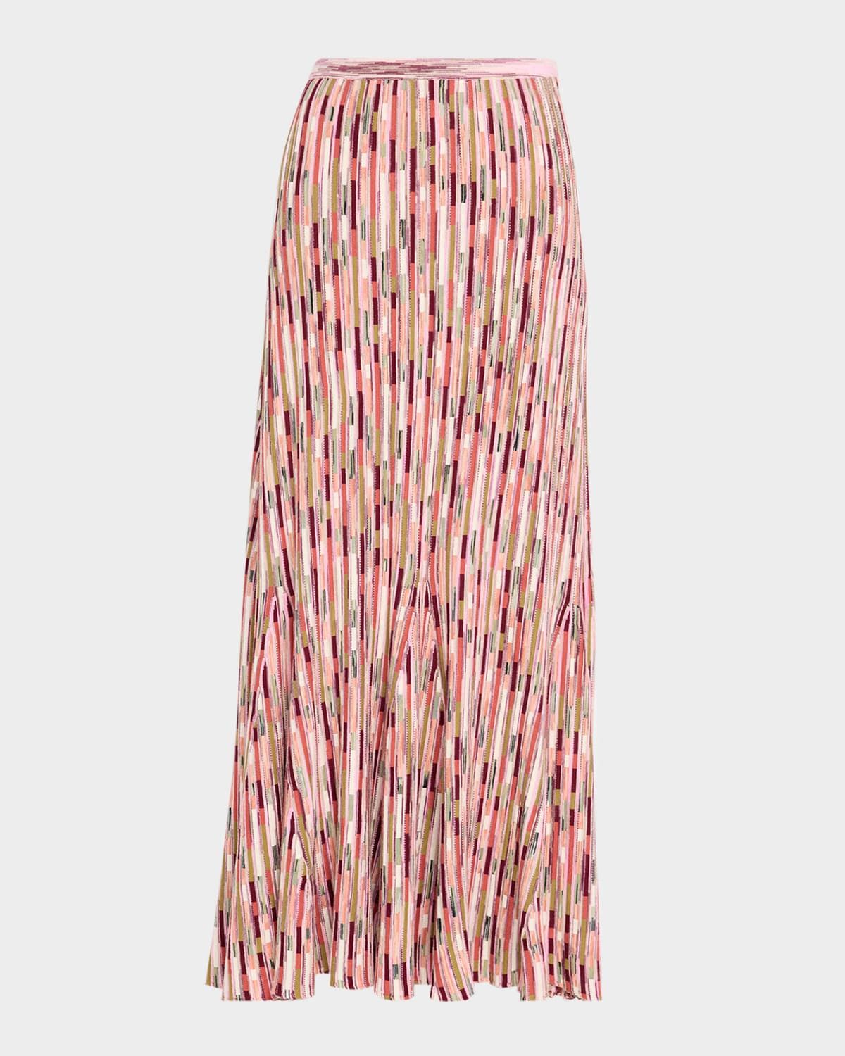 Marceline Space-Dyed Knit Midi Skirt