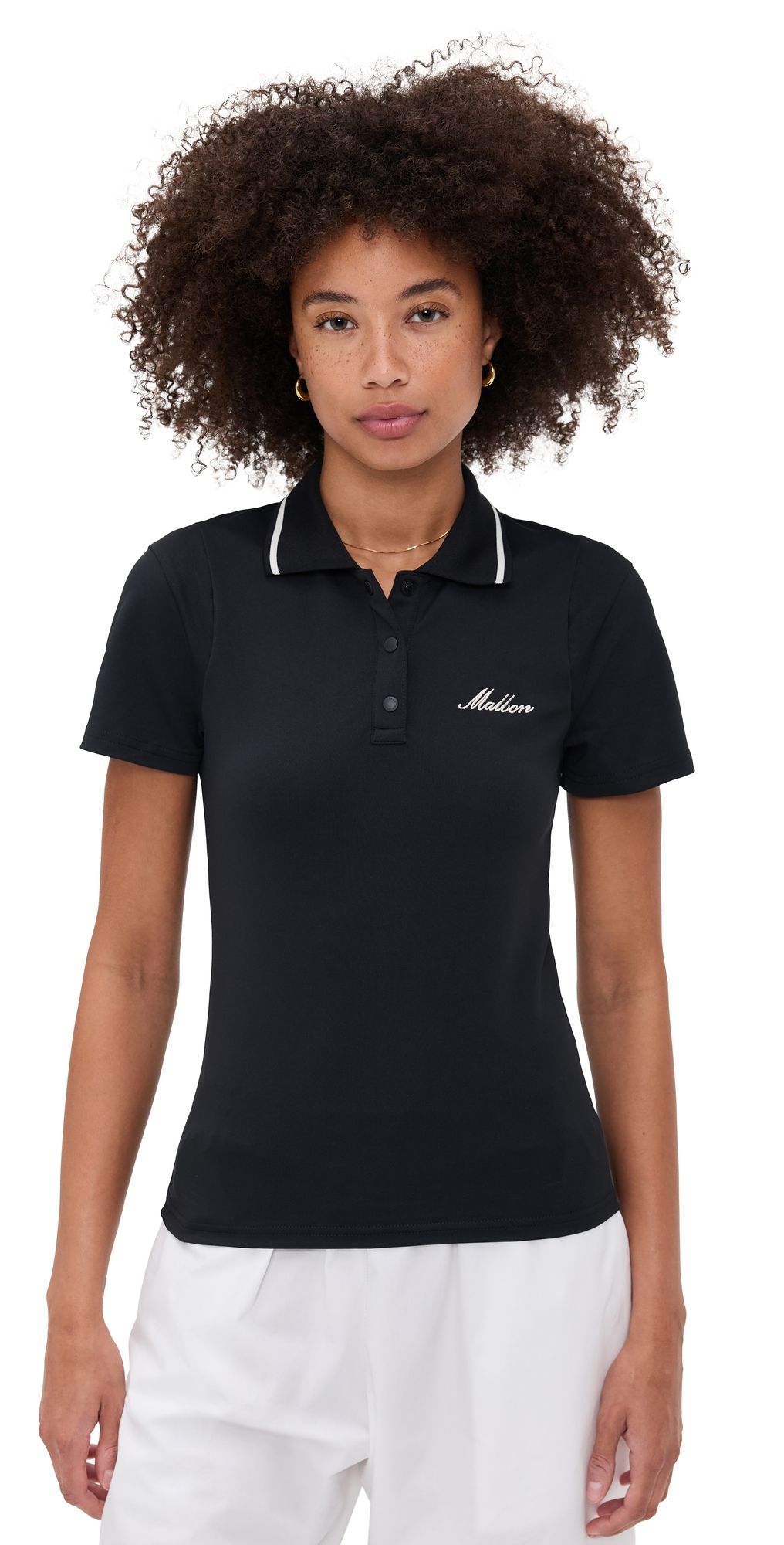 Malbon Golf Paloma Polo Black XS