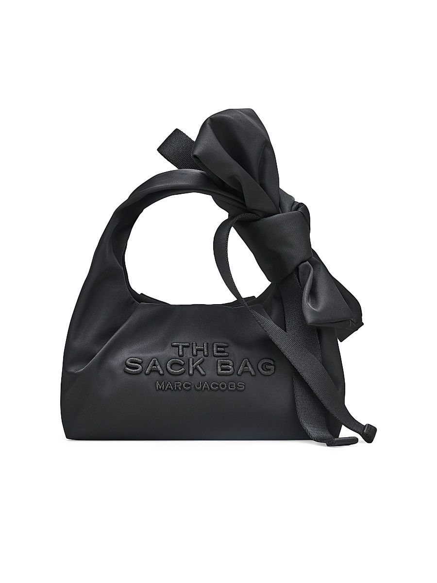 Women's The Bow Nylon Mini Sack Bag - Black