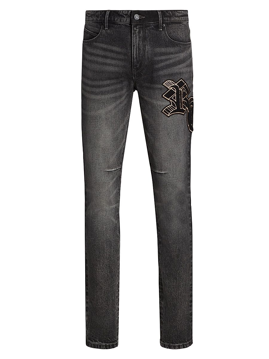 Men's Paradise Vice Bryant Skinny Jeans - Grey Storm Og Patch - Size 28