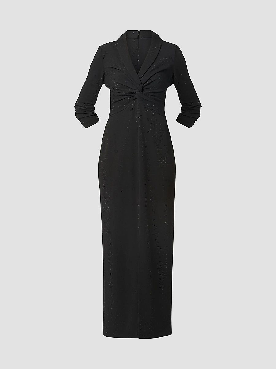 Shoshanna Women's Asher Embellished Crepe Dress - Jet - Size 4