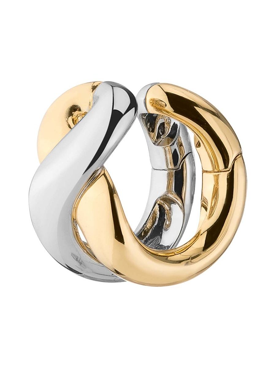 Women's Odell Two-Tone Ear Cuff - Silver Gold