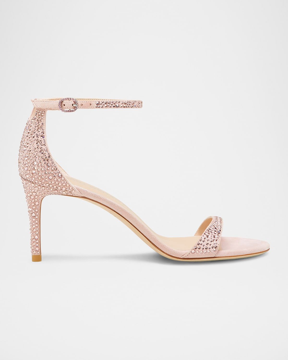 Nudist Embellished Ankle-Strap Sandals