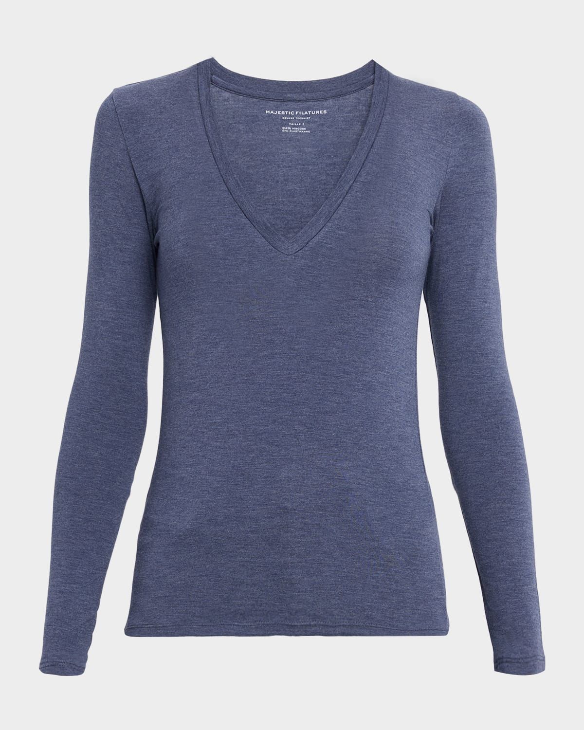 Soft Touch Long-Sleeve V-Neck T-Shirt