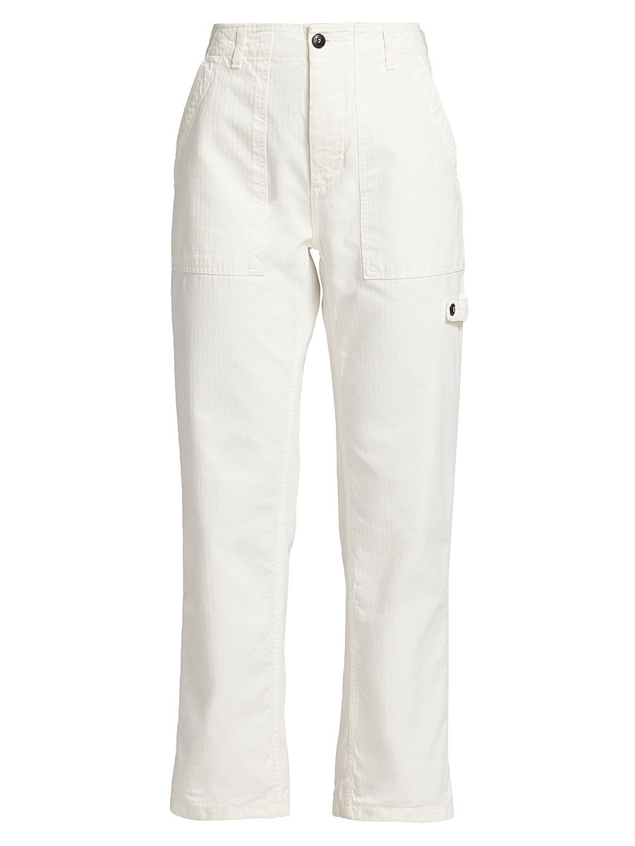 Women's Jerry Straight-Leg Pants - White - Size 27