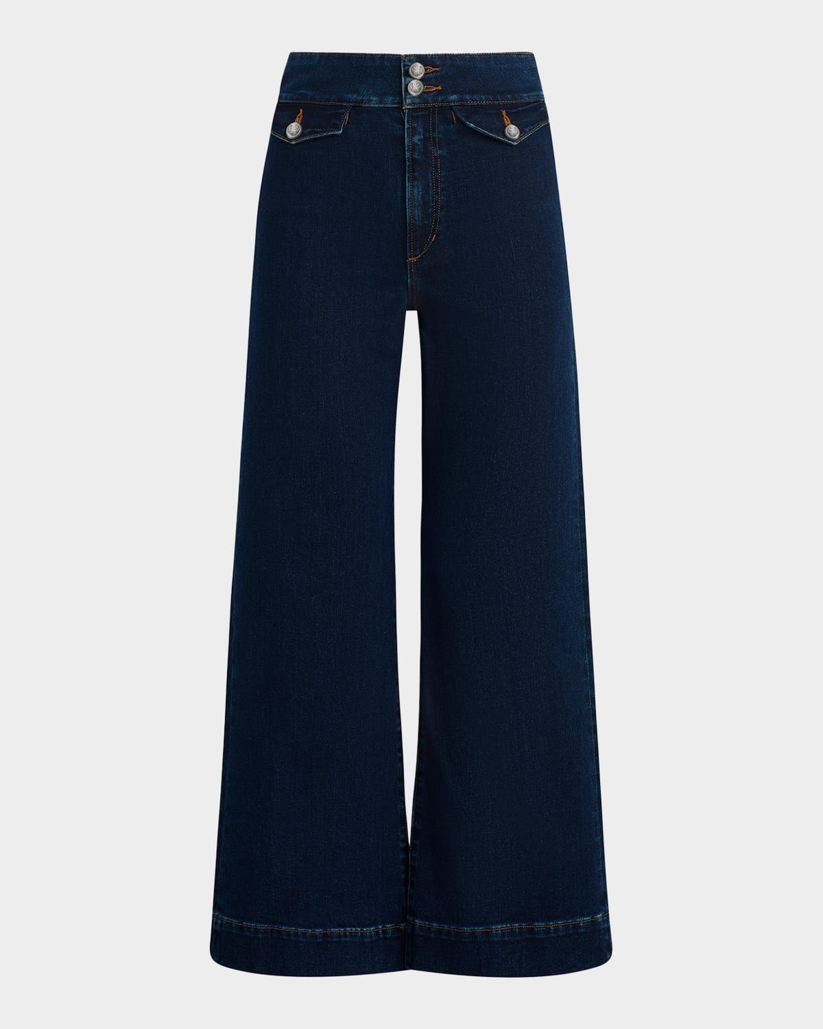 The Ellia Wide-Leg Ankle Jeans