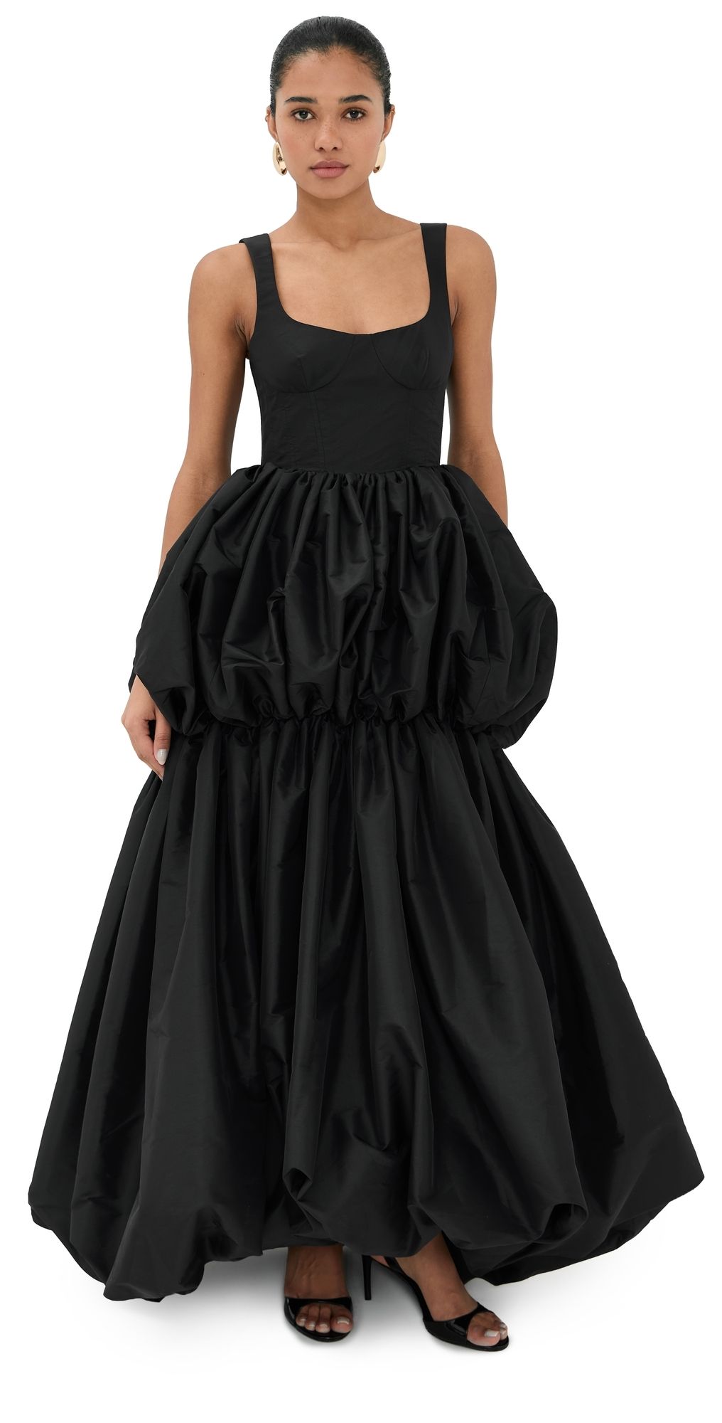 SIMKHAI Tabitha Double Bubble Dress Black 4