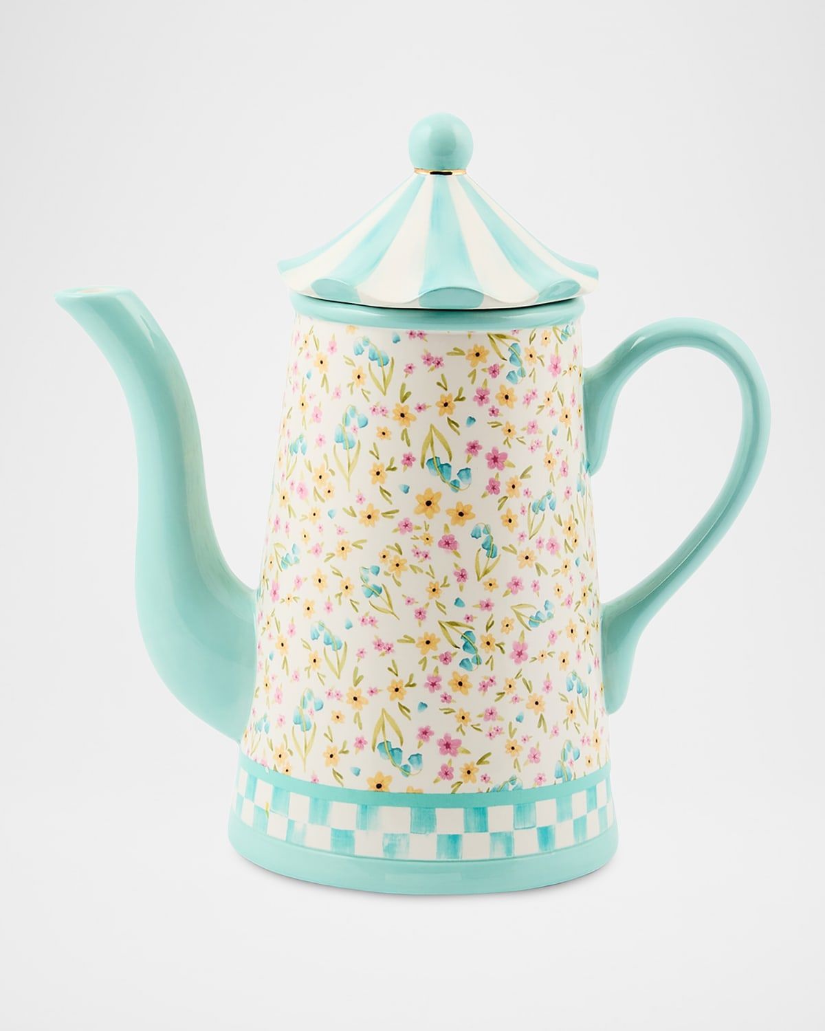 Posie Patch Ceramic Teapot, 64 oz.