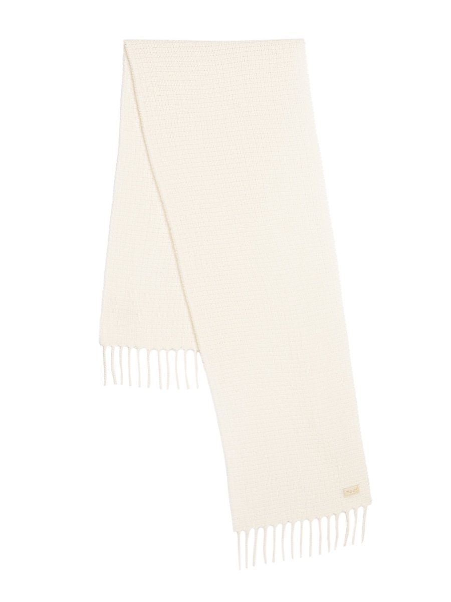 Women's Mila Textured Cashmere Scarf - Ivory