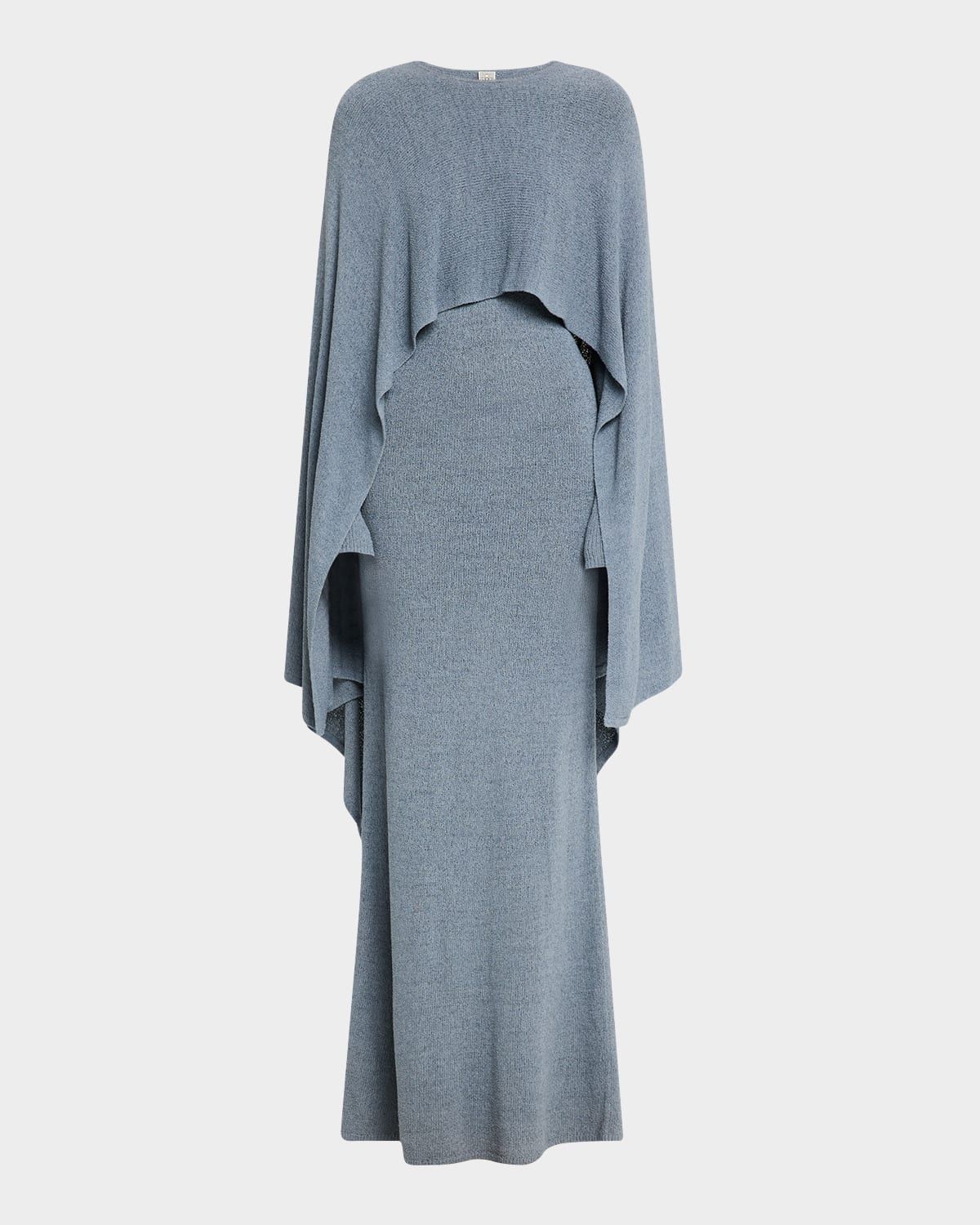 Knit Cape Maxi Dress
