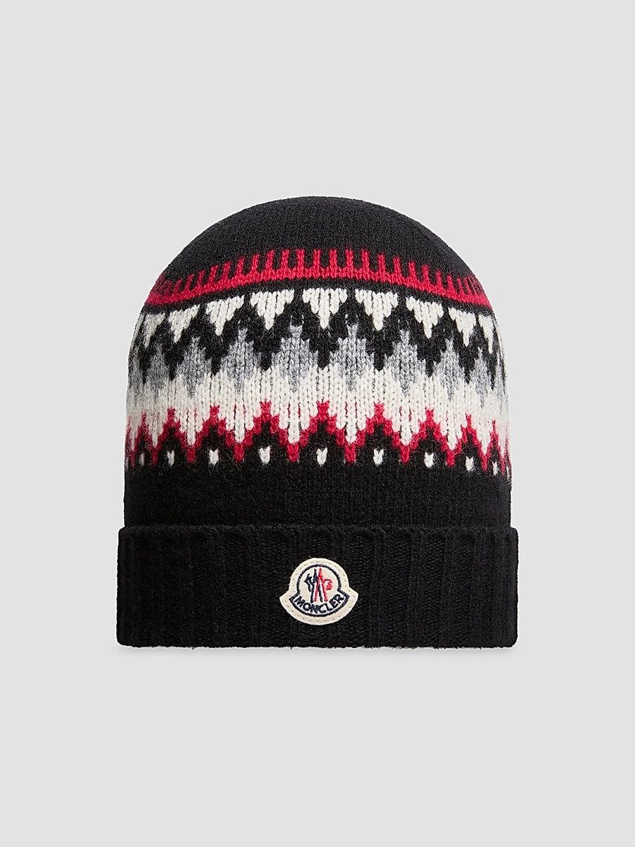 Little Boy's & Boy's Beanie Hat in Wool - Black - Size 4