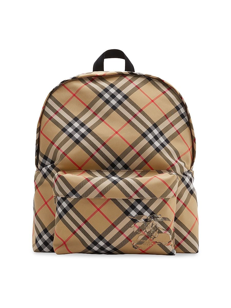 Men's Essential Check Backpack - Sand