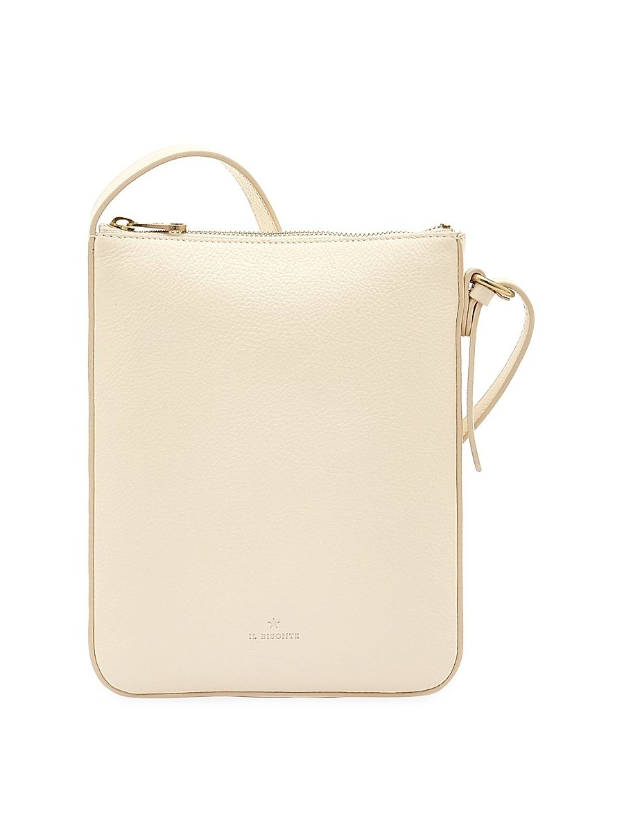 Women's Modulo Leather Crossbody Bag - Bianco Latte