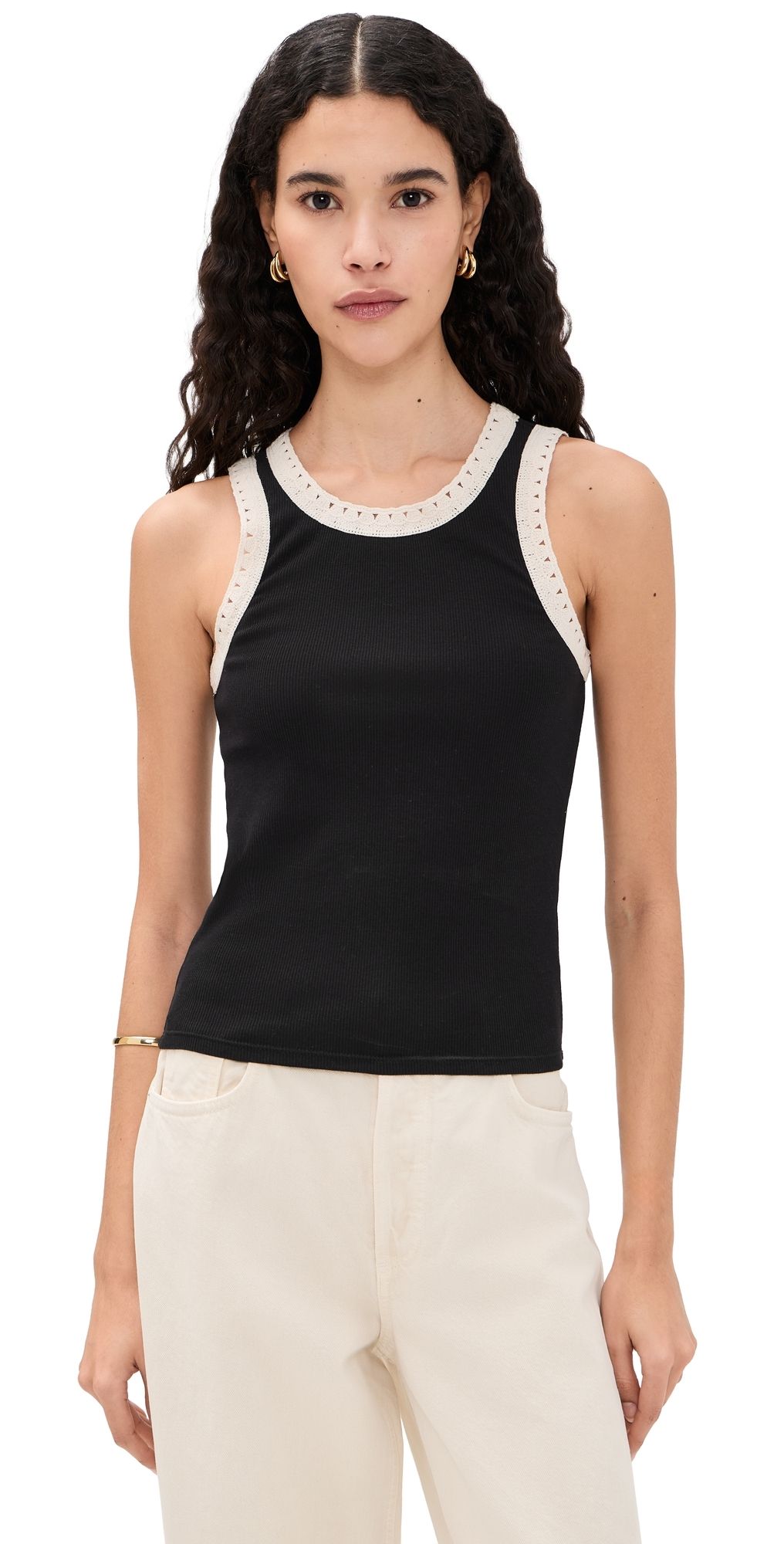 Z Supply Clarke Rib Tank White S