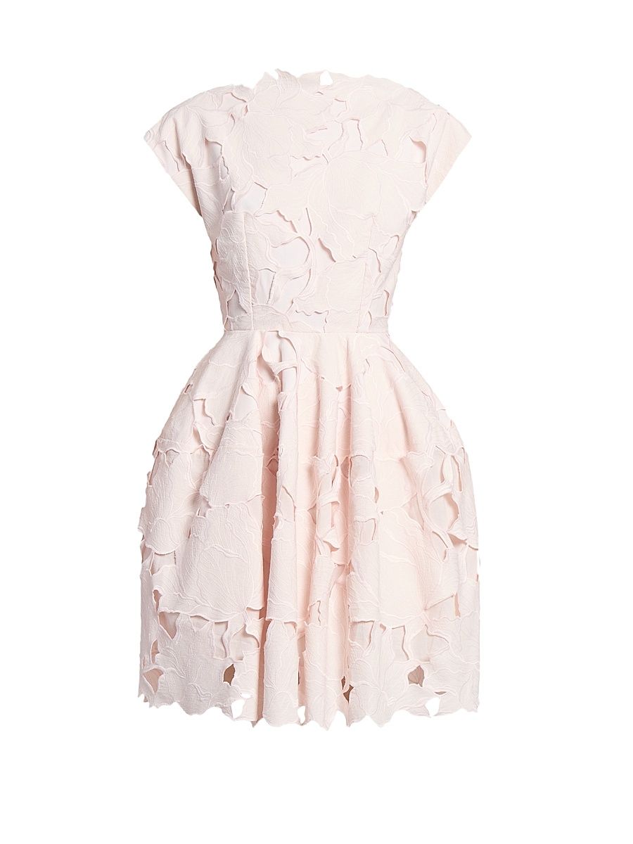 Women's Cameo Guipure Lace Minidress - Cameo Pink - Size 10