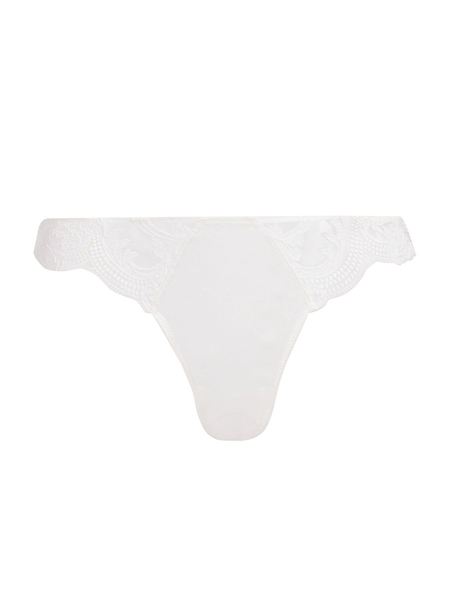 Women's Voltaire Silk Thong - Ivory - Size XL