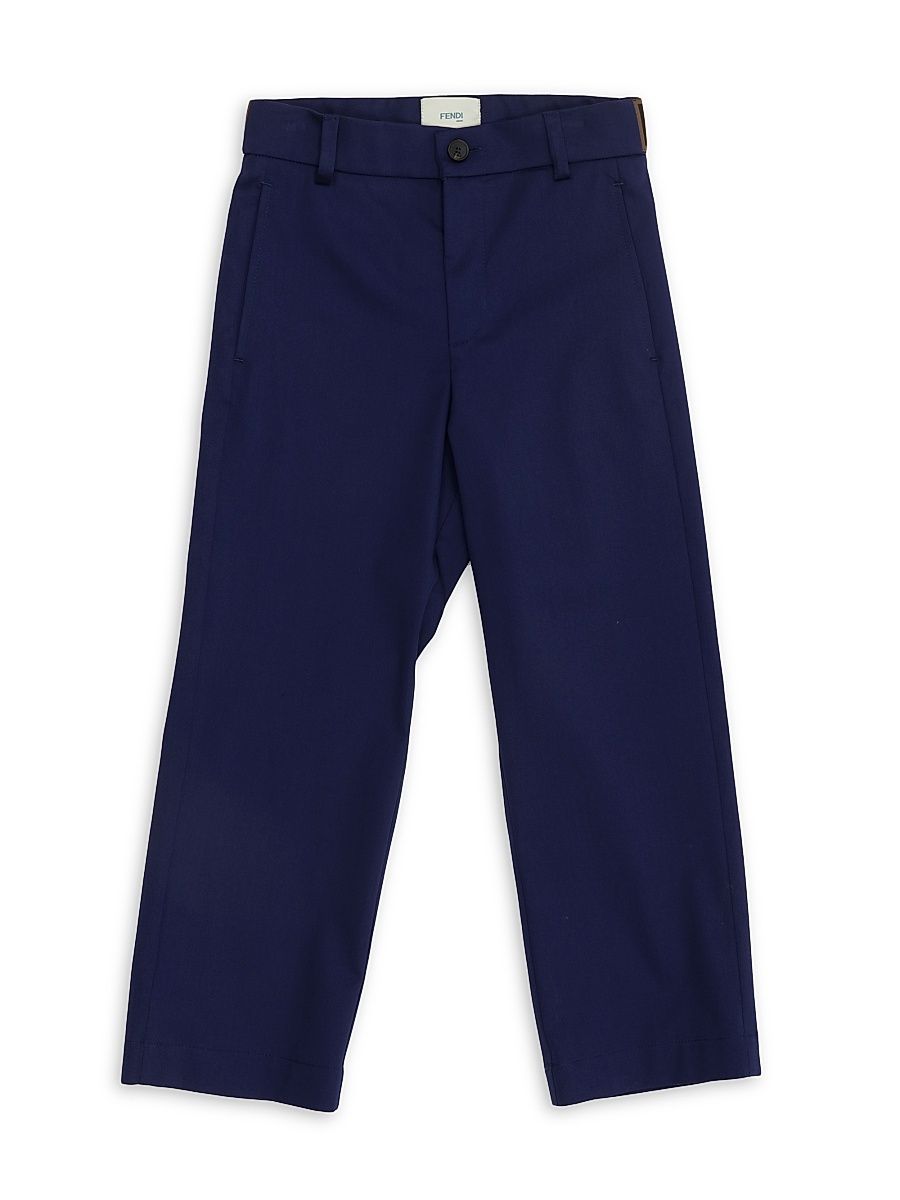 Little Boy's & Boy's Logo Tape Cotton-Blend Pants - Navy - Size 8