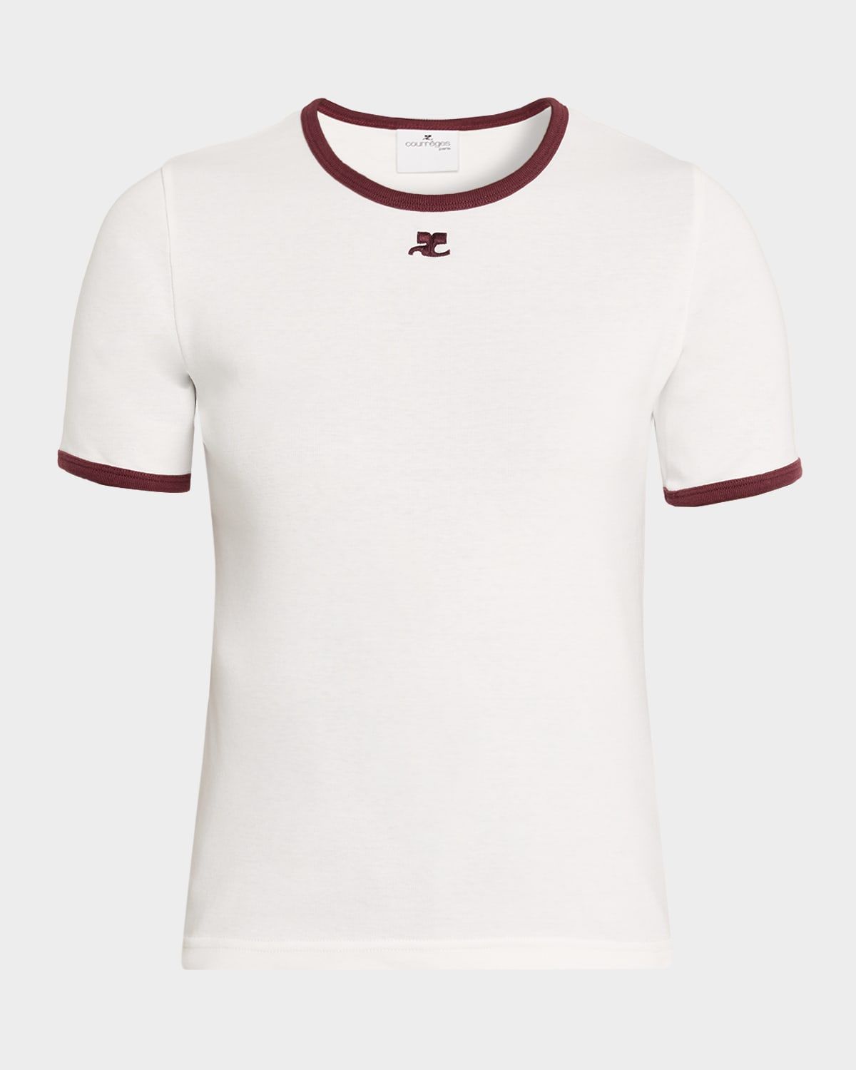 Contrast Trim Short-Sleeve T-Shirt