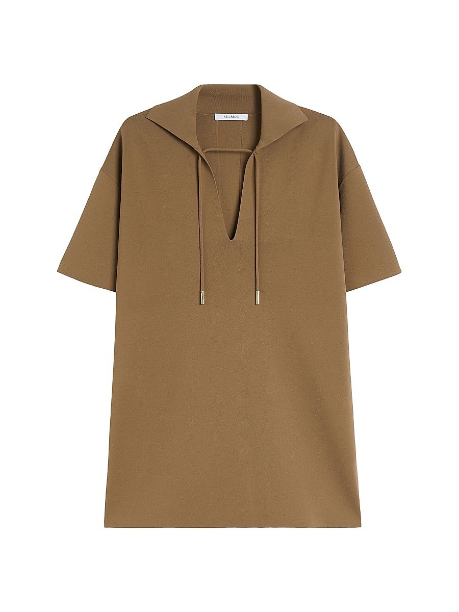 Women's Viscose Crepe Yarn Blouse - Hazelnut Brown - Size XL