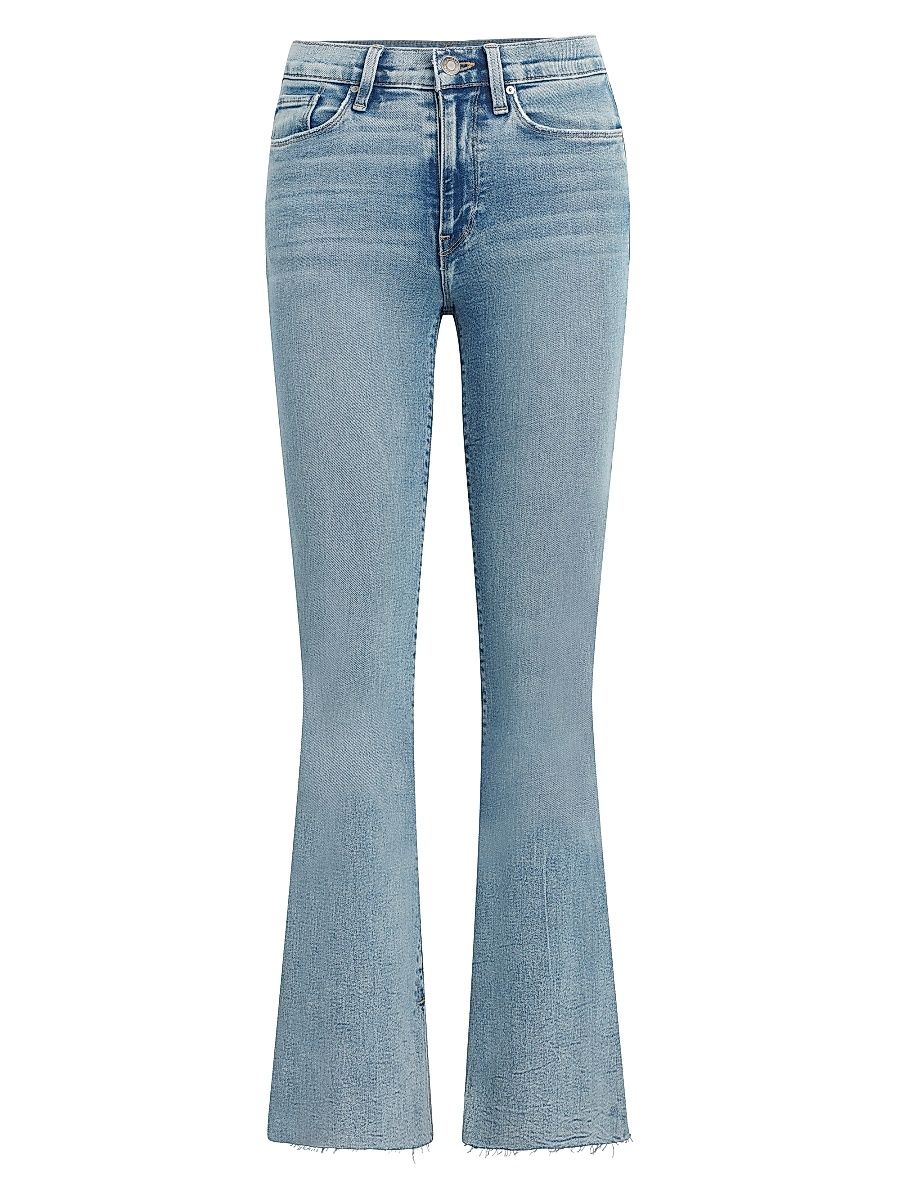 Women's Barbara High-Rise Inseam Slit Boot-Cut Jeans - Cali - Size 31