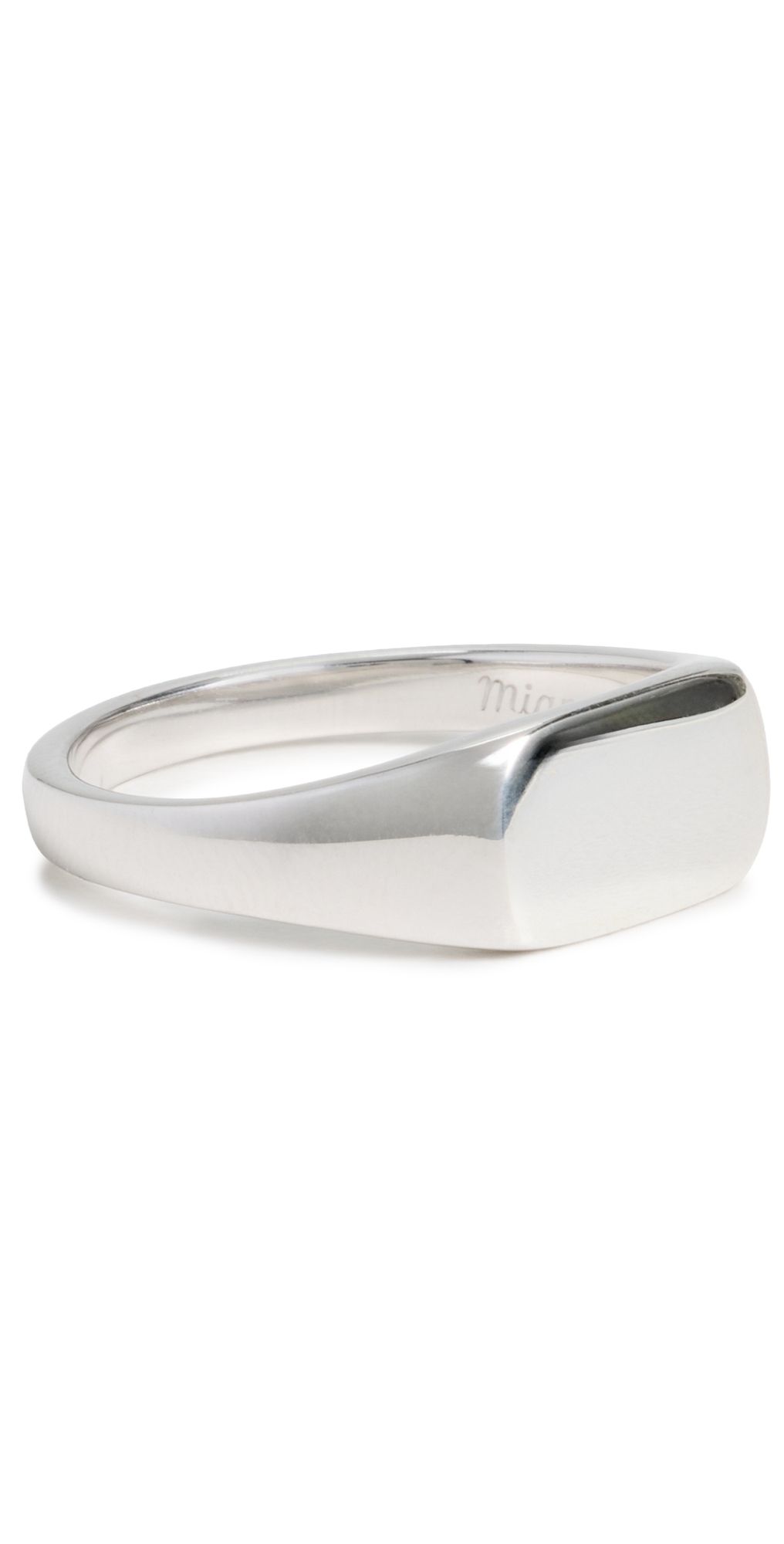 Miansai Arden Sterling Silver Ring Polished Silver 9