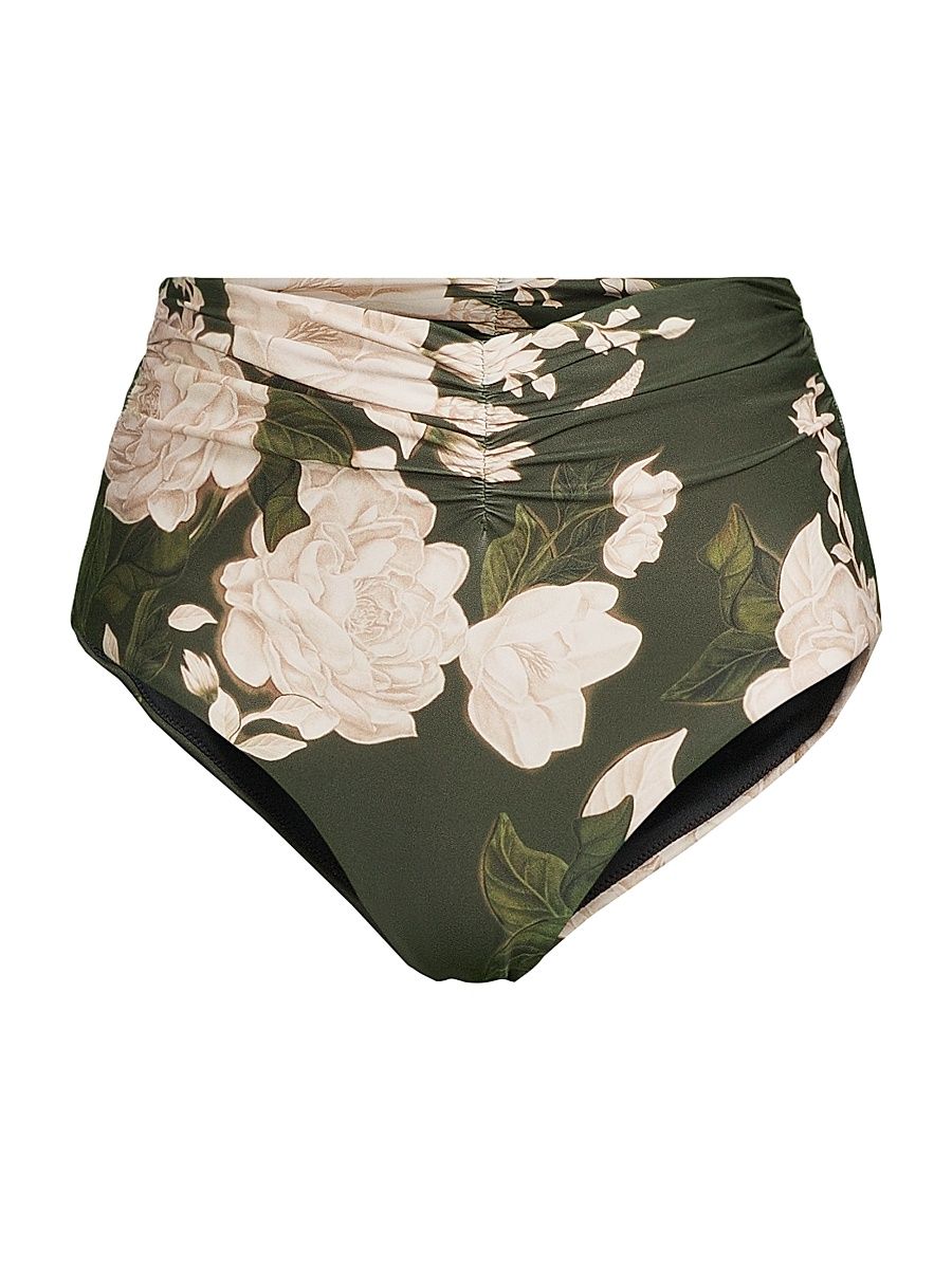 Women's Vaiven Gardenia High-Waisted Bikini Bottom - Size Large