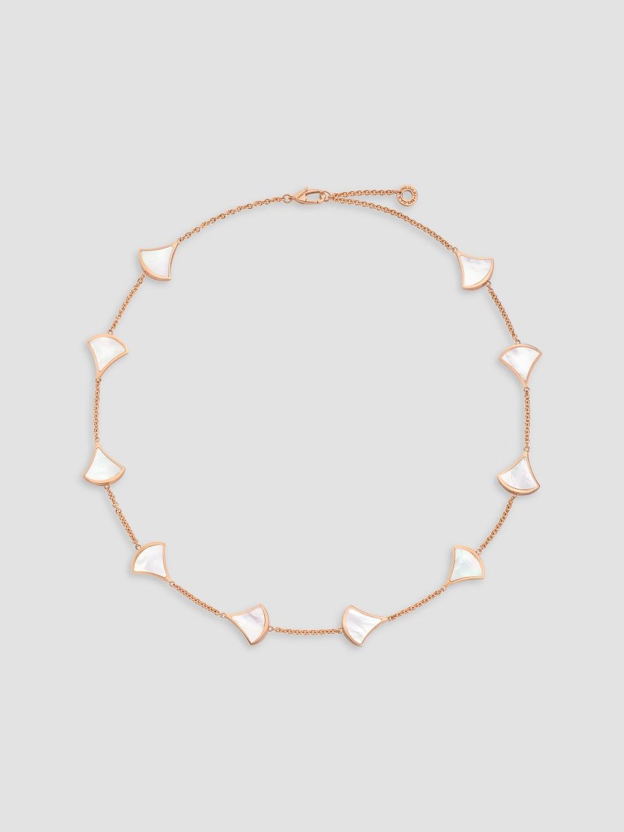 BVLGARI Women's Divas' Dream 18K Rose Gold & Mother-Of-Pearl Necklace - Rose Gold