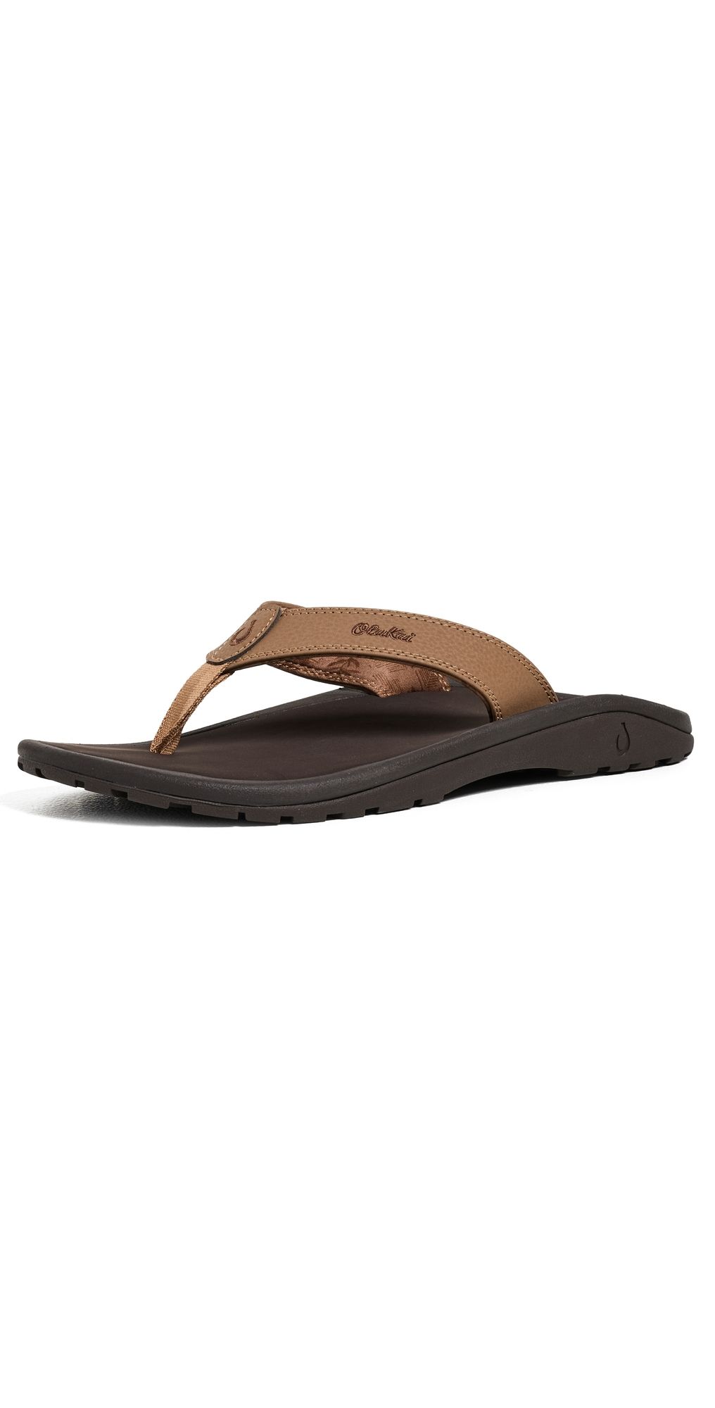 OluKai Ohana Sandals Tan/Dk Java 10
