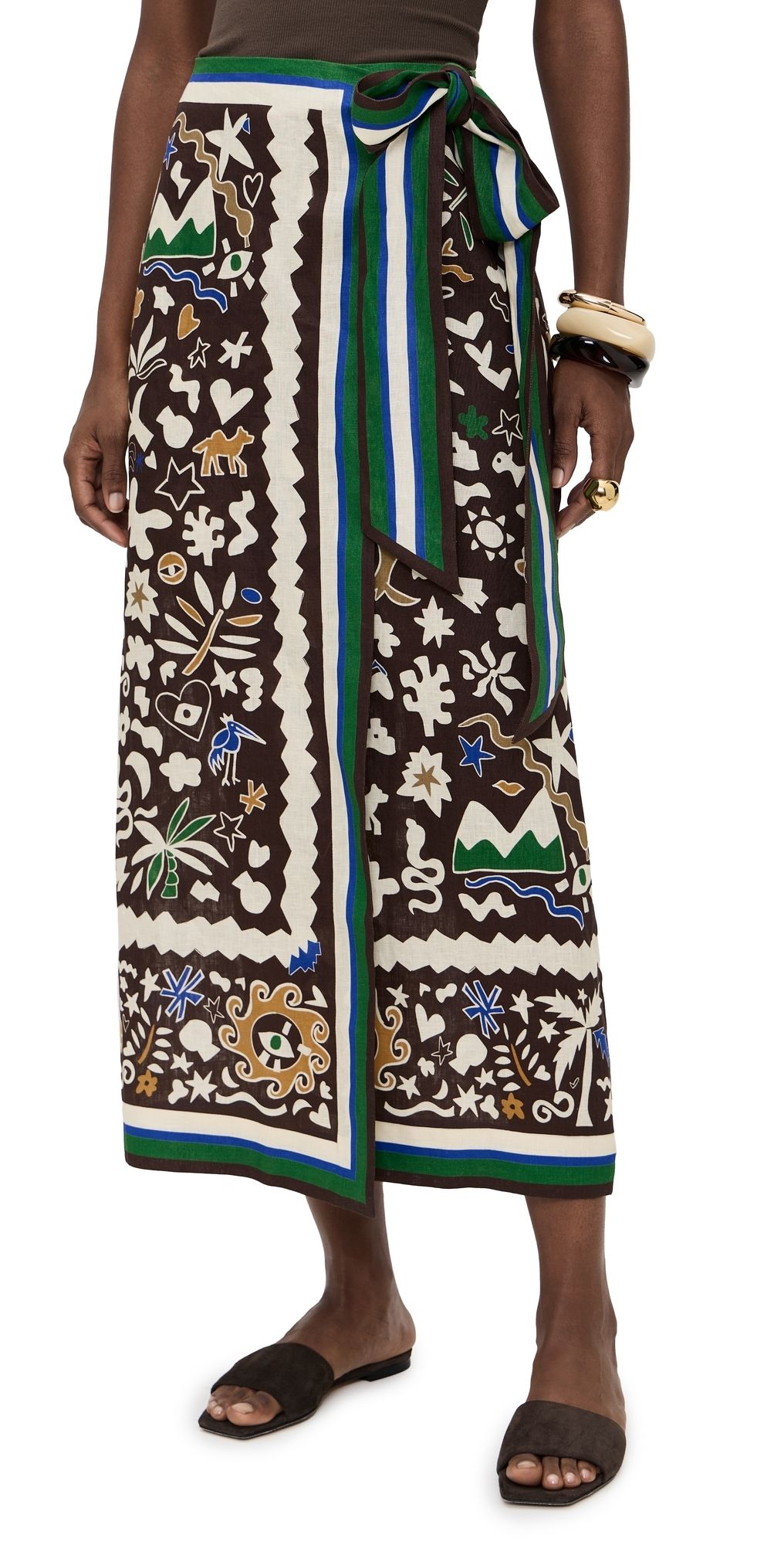 ALÉMAIS Maroc Wrap Skirt Multi 4