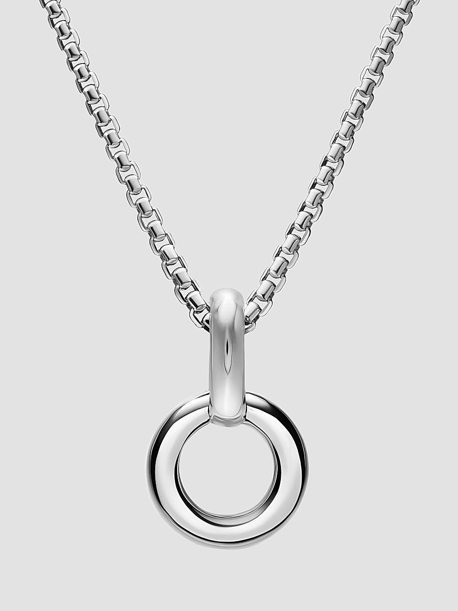 Women's Amulet Holder in Sterling Silver, 20.3MM - Silver