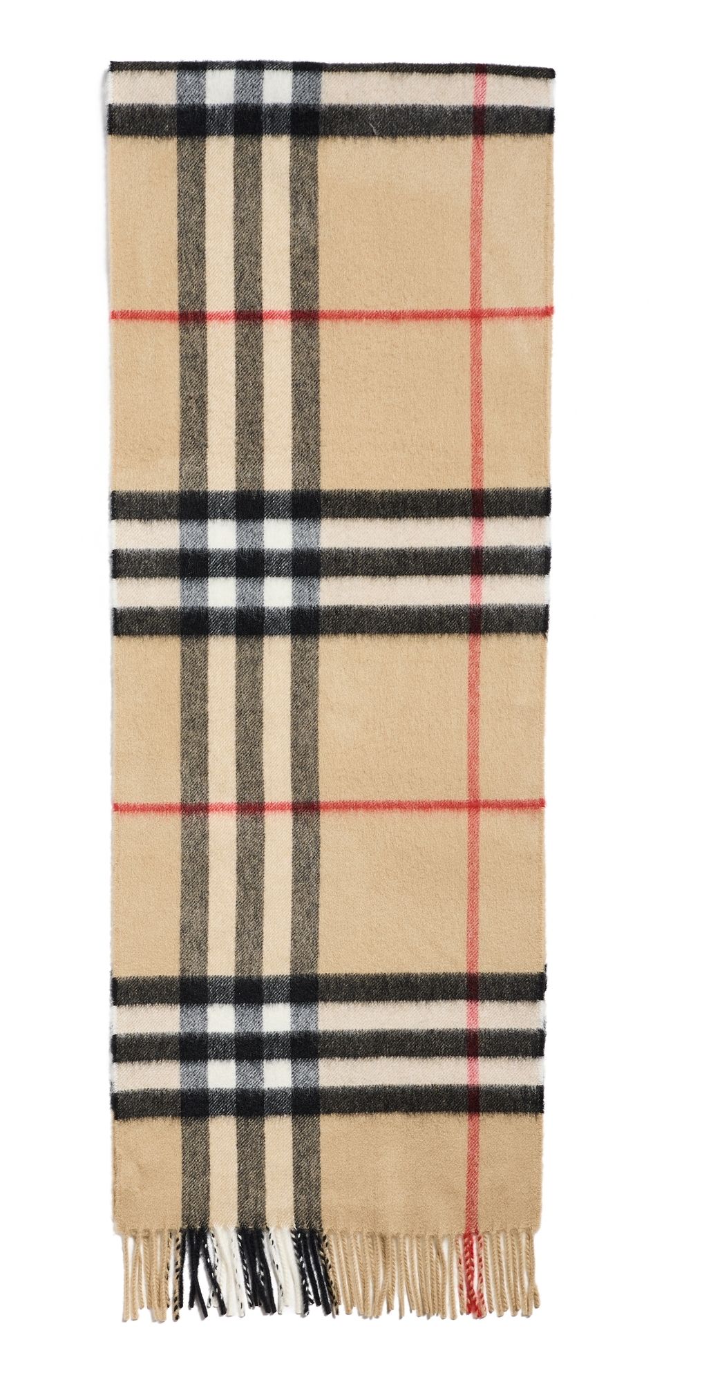 Burberry Giant Check Cashmere Scarf Archive Beige One Size