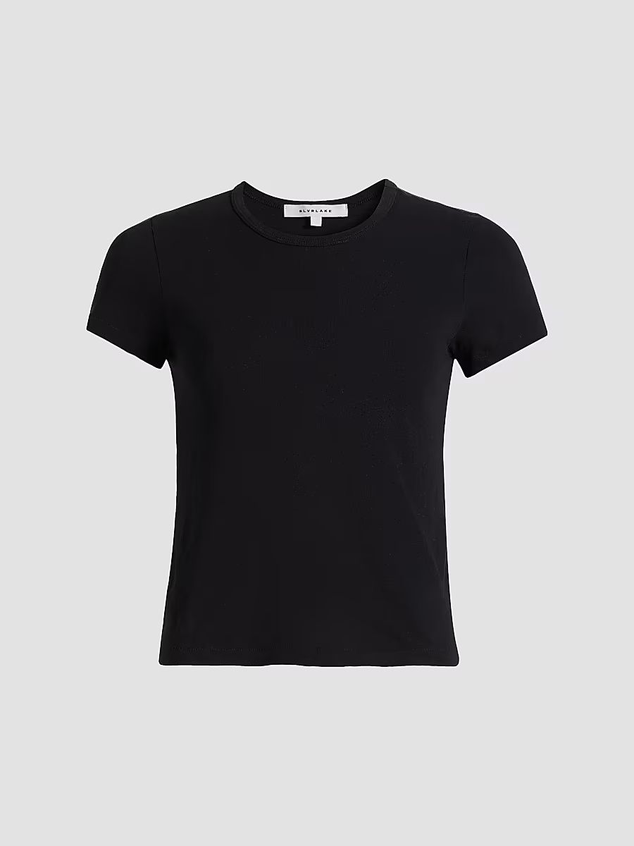 SLVRLAKE Women's Cotton Baby T-Shirt - Raven - Size Large