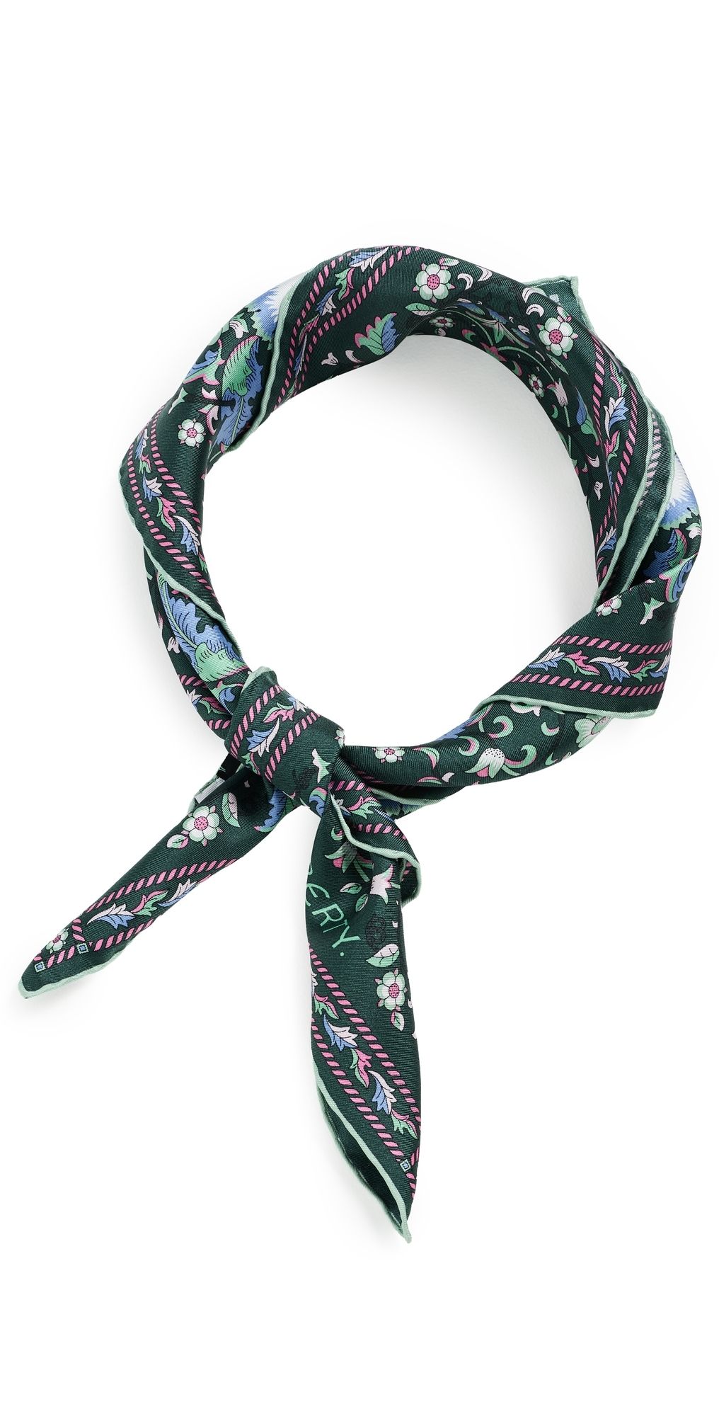 LIBERTY Lodden Silk Scarf NAVY One Size