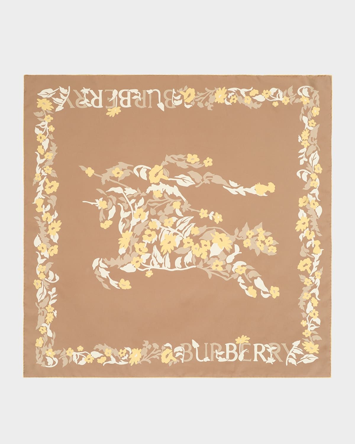 Floral EKD Silk Scarf