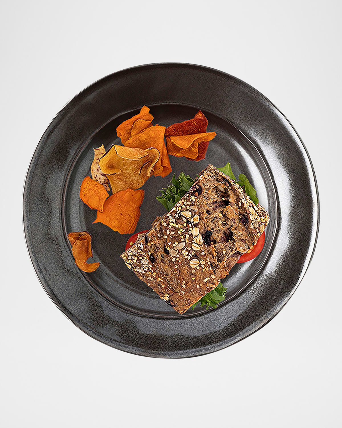 Pewter Stoneware Dessert/Salad Plate