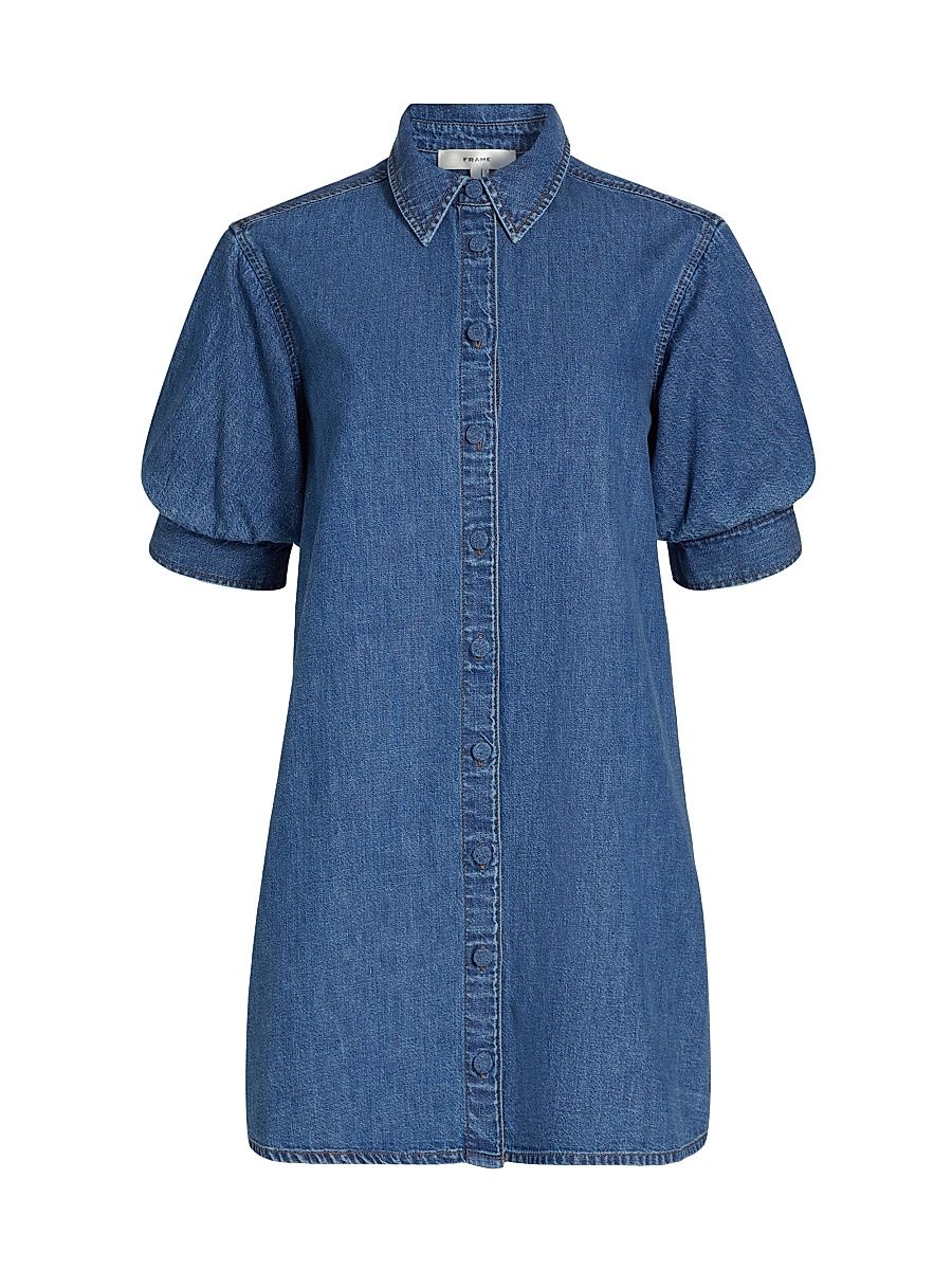 Women's The Play Cotton Denim Minidress - Antonia - Size XL