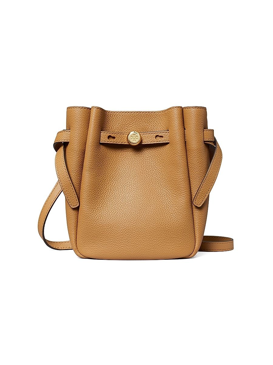 Women's Small Romy Leather Crossbody Bag - Tiramisu