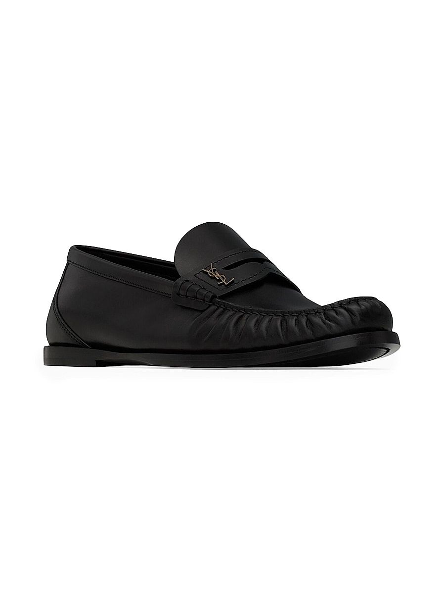 Women's Laurent Loafers in Smooth Leather - Black - Size 7