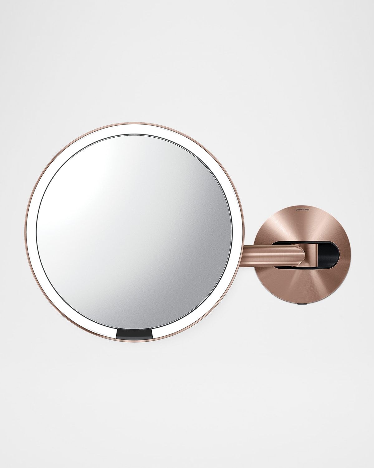 Wall-Mounted Sensor Makeup Mirror with 5x Magnification