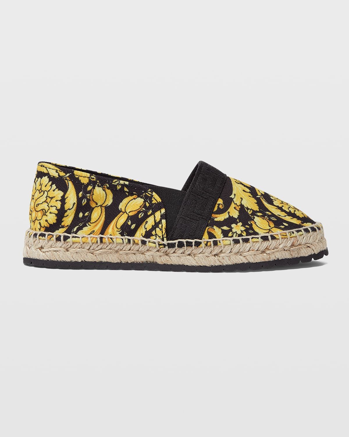 Girl's Greca Barocco Flat Espadrilles