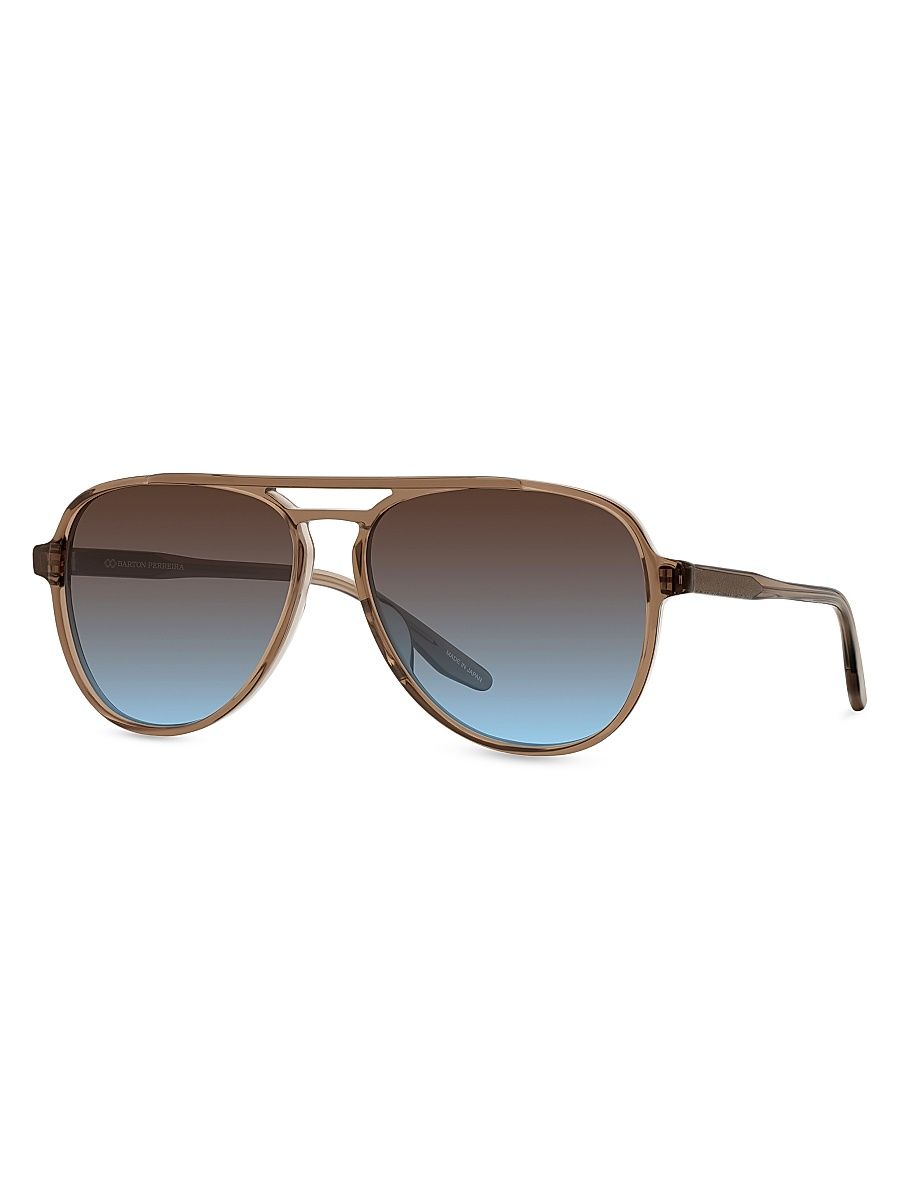 Barton Perreira Women's Hartmann 58MM Aviator Sunglasses - Tabac Solara
